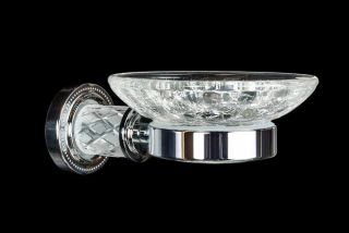 Мыльница Boheme Murano Crystal хром 10903-CRST-CH Мыльница Boheme Murano Crystal хром 10903-CRST-CH