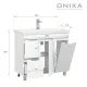 Напольная тумба Onika Айленд 109030 с корзиной 90см белый