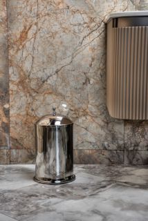 Ведро для мусора Boheme  классика Chrome хром