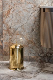 Ведро для мусора Boheme классика Gold золото