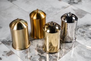 Ведро для мусора Boheme классика Gold золото