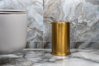 Ведро для мусора Boheme с вращающейся крышкой Bronze бронза