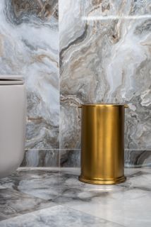 Ведро для мусора Boheme с вращающейся крышкой Bronze бронза