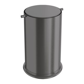 Ведро для мусора Boheme с вращающейся крышкой Gun Metal графит