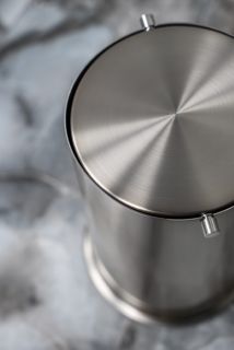 Ведро для мусора Boheme с вращающейся крышкой Nickel Brush никель