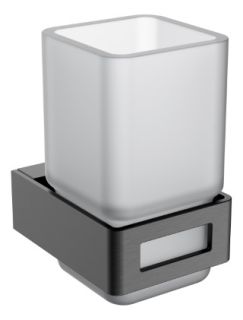 Стакан для зубных щеток Boheme GunMetall серия Q графит