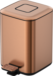 Ведро для мусора Boheme квадратное Brushed Bronze бронза