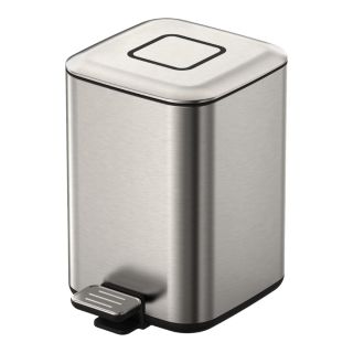 Ведро для мусора Boheme квадратное Nickel Brush никель