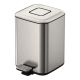 Ведро для мусора Boheme квадратное Nickel Brush никель