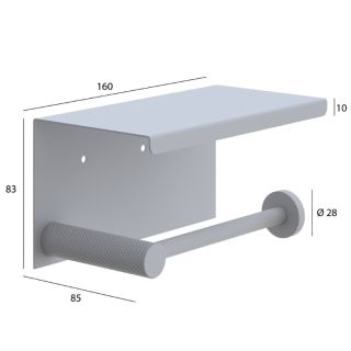 Держатель туалетной бумаги Boheme с крышкой UNO Nikel Brush никель