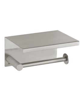 Держатель туалетной бумаги Boheme с крышкой UNO Nikel Brush никель