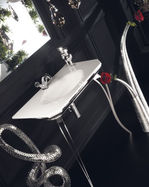 Смеситель для раковины Boheme Brillante Presente хром 351