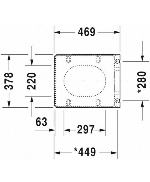 Сиденье с крышкой для унитаза Duravit 0022090000 белое