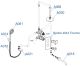 Душевой комплект WasserKRAFT Berkel Thermo A174868 T с термостатом хром