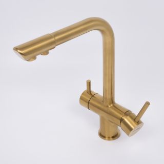Смеситель для кухни WasserKRAFT A8387 под фильтр тёмное золото матовое