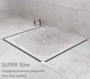 Душевой лоток Berges Super Slim 090077 40см хром матовый