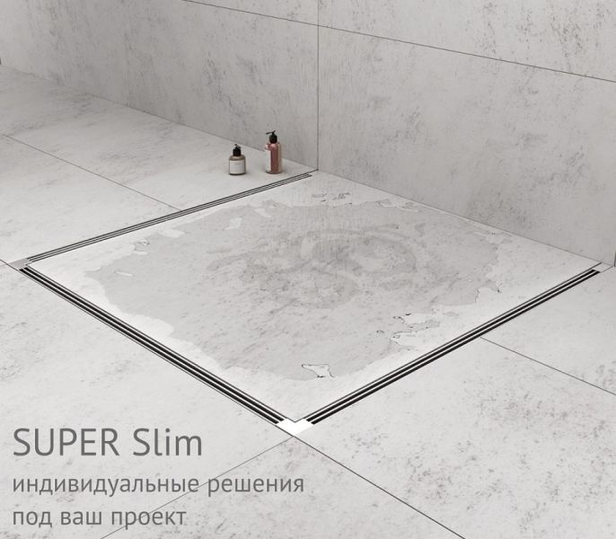 Душевой лоток Berges Super Slim 090077 40см хром матовый