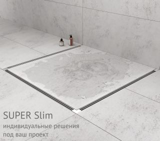 Душевой лоток Berges Super Slim 090078 50см хром матовый Душевой лоток Berges Super Slim 090078 50см хром матовый
