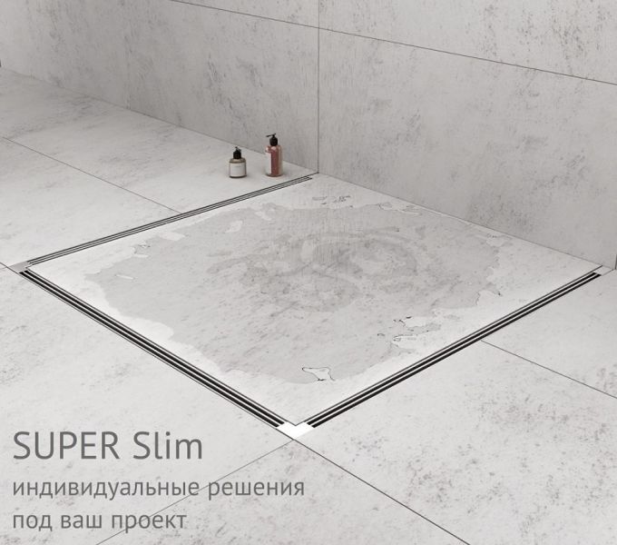 Душевой лоток Berges Super Slim 090078 50см хром матовый Душевой лоток Berges Super Slim 090078 50см хром матовый