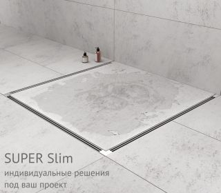 Душевой лоток Berges Super Slim 091078 50см хром глянец Душевой лоток Berges Super Slim 091078 50см хром глянец