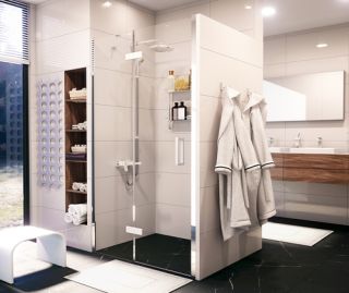 Душевая дверь Wasserkraft Aller 10H05LWHITE 120x200 левая Душевая дверь Wasserkraft Aller 10H05LWHITE 120x200 левая