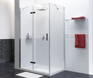 Душевой уголок Wasserkraft Aller Black 10H10LBLACK MATT 120x100 левый