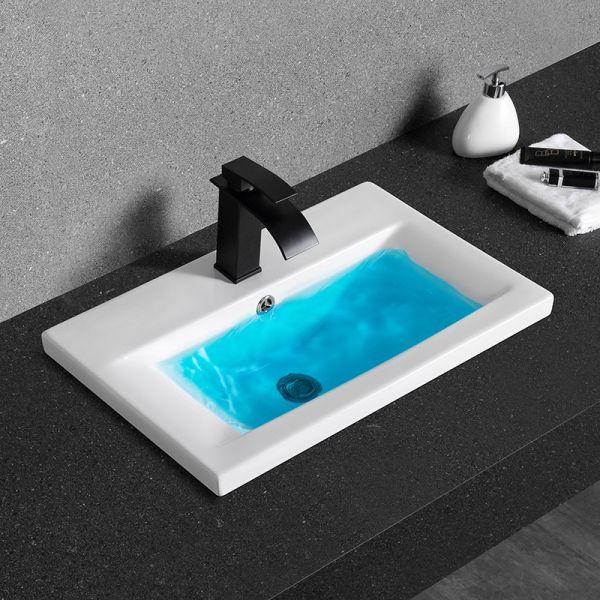 Раковина  CeramaLux 9393-60 белая 61.5 см