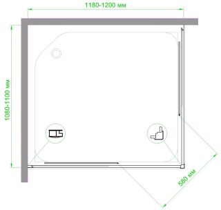 Душевой уголок Royal Bath HPD 110x120см белый RB12110HPD-T Душевой уголок Royal Bath HPD 110x120см белый RB12110HPD-T