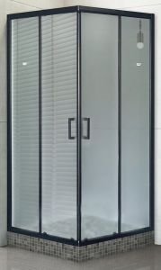Душевой уголок Royal Bath HPD 110x120см чёрный RB12110HPD-C-BL