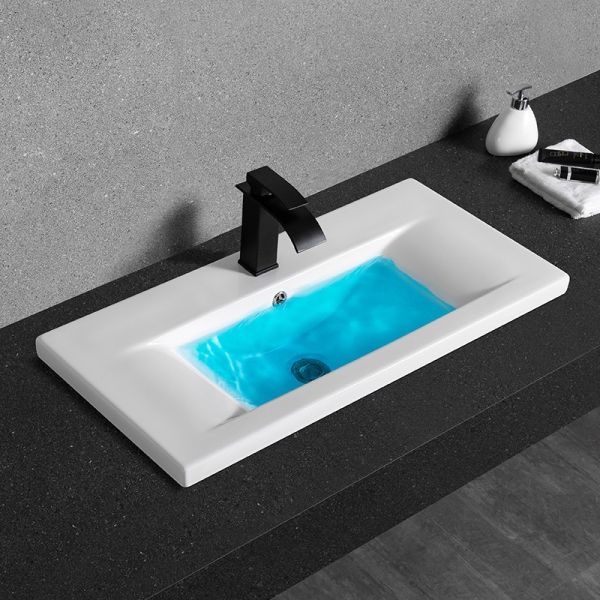 Раковина  CeramaLux 9393-80 белая 81.5 см