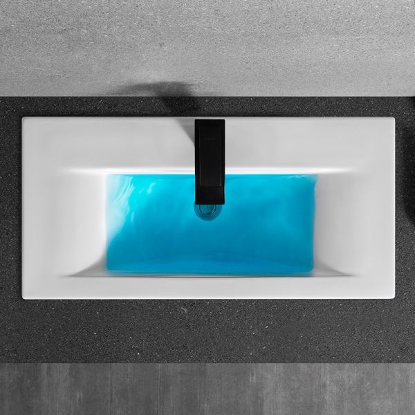 Раковина  CeramaLux 9393-80 белая 81.5 см