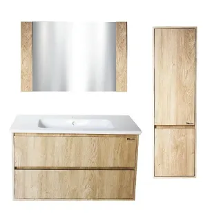 Тумба под раковину Bellezza Лоренцо 100см дуб светлый 00000011723