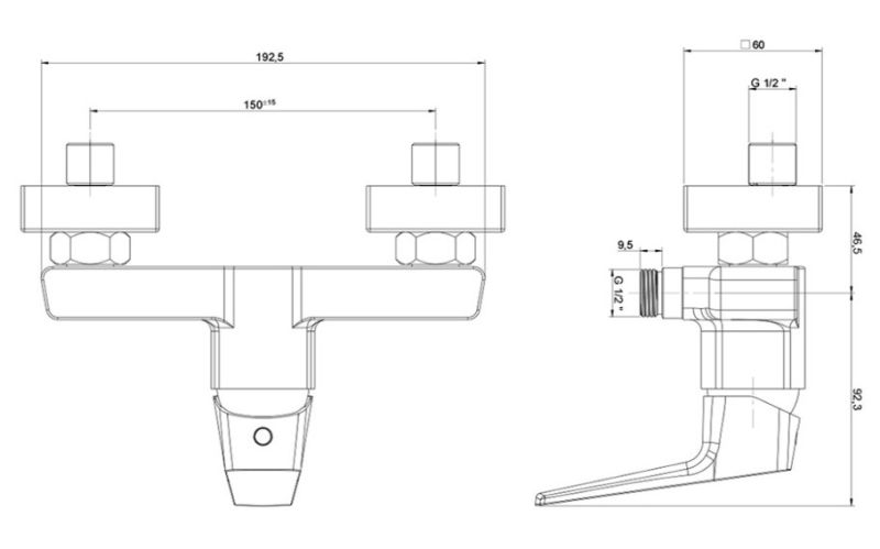 Смеситель для душа Paini Bari RTCR511 хром