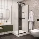 Душевая кабина Ceruttispa Mimi MiMi90B 90x90 см чёрный