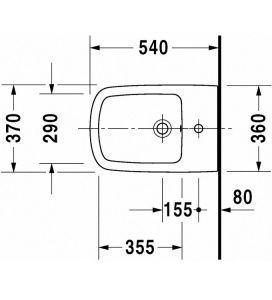 Биде Duravit Durastyle  2287150000 подвесное белое