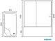 Душевой уголок Royal Bath BP 100x80см левый хром RB8100BP-C-CH-L