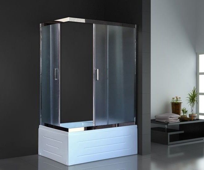 Душевой уголок Royal Bath BP 100x80см правый хром RB8100BP-C-CH-R