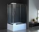 Душевой уголок Royal Bath BP 100x80см левый хром RB8100BP-T-CH-L