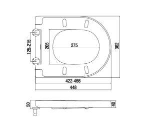 Крышка для унитаза Am.Pm C507852WH с микролифтом