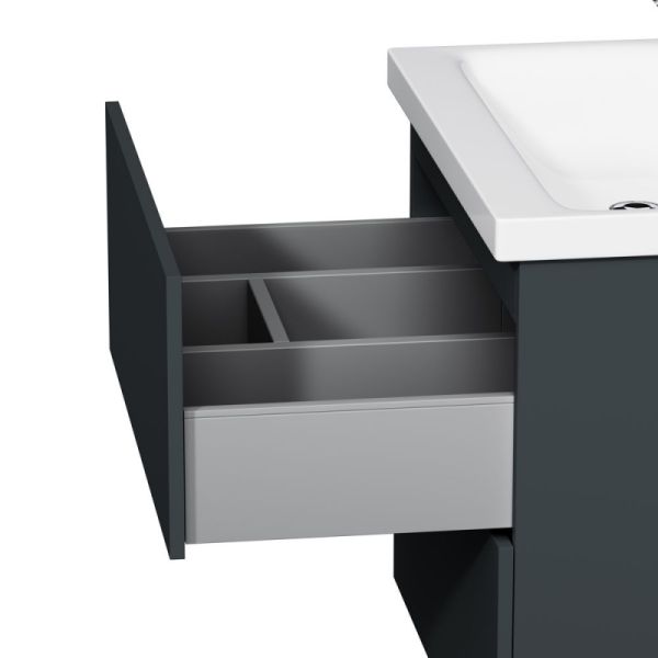 Am.pm Gem M90FHX06022GM  тумба под раковину 60 см графит матовый