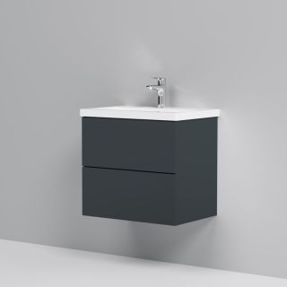 Am.pm Gem M90FHX06022GM  тумба под раковину 60 см графит матовый