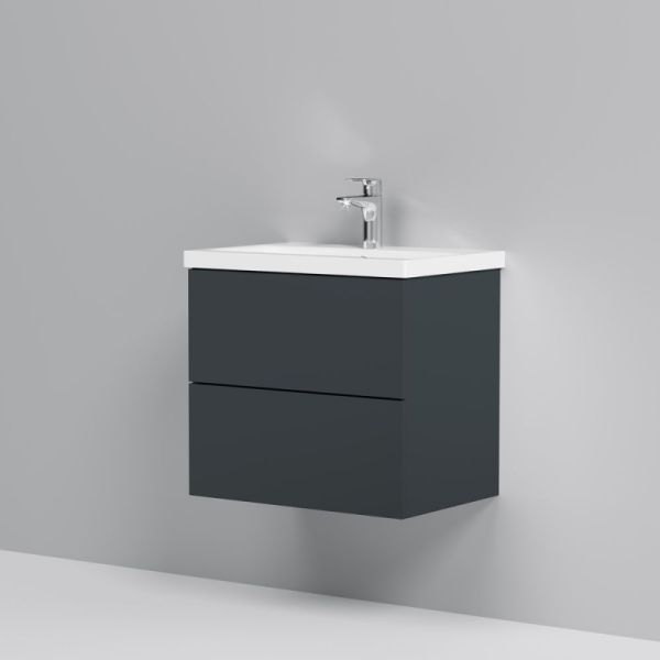 Am.pm Gem M90FHX06022GM  тумба под раковину 60 см графит матовый