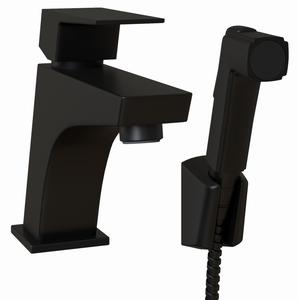 Смеситель для раковины Paini Torre 98YO205/574 с гигиеническим душем чёрный
