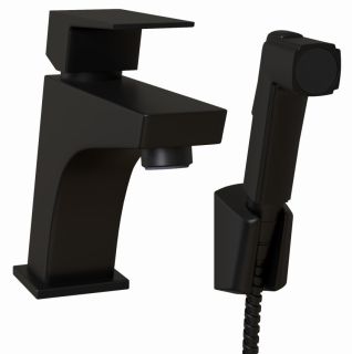Смеситель для раковины Paini Torre 98YO205/574 с гигиеническим душем чёрный