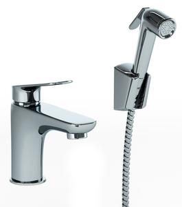 Смеситель для раковины Paini Laguna LACR205/574 с гигиеническим душем хром