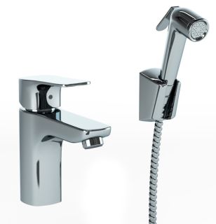 Смеситель для раковины Paini Viva Style P4CR205/574 с гигиеническим душем хром