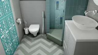 Плитка Kerama Marazzi 9036 Дарсена голубой глянцевый 8.5x28.5x0,85