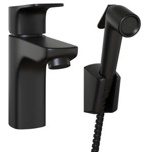 Смеситель для раковины Paini Viva Style P4YO205/574 с гигиеническим душем чёрный