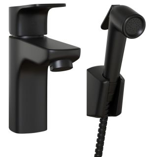 Смеситель для раковины Paini Viva Style P4YO205/574 с гигиеническим душем чёрный