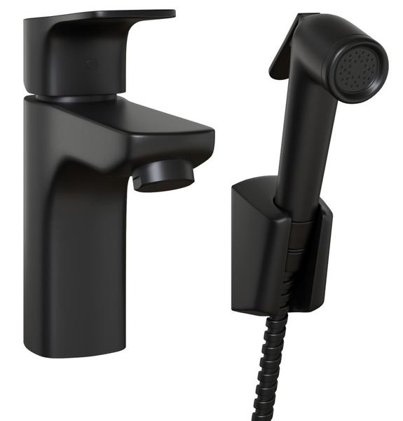 Смеситель для раковины Paini Viva Style P4YO205/574 с гигиеническим душем чёрный
